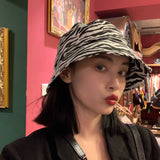 Leopard Fur Hat Bucket Hat