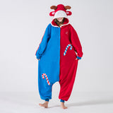 Hoodies Blankets Polar Fleece Christmas Animal One-Piece Pajamas Little Dear