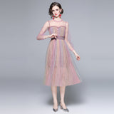 Daisy Buchanan Dress Sexy Spring and Autumn Women's Long-Sleeved Dress