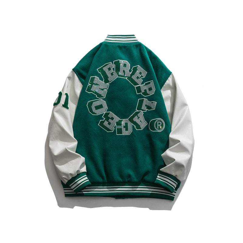 Men Jacket Spring Baseball Uniform Men Loose Jacket Coat