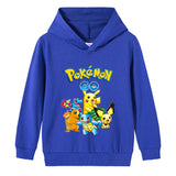 Children Pokemon Pikachu Hoodie Spring and Autumn Boys and Girls Cotton Hooded Sweater