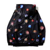 Shark Print Jacket Men'S And Women'S Cotton Shark Hooded Zipper Sweatshirt Hoodie