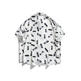 Men's T-Shirt Summer Men's Ink Pattern Printed Shirt Loose