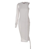 Victoria Beckham Dresses Women 'S Autumn Long Sleeve Hooded Dress