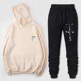 Travis Scott Astroworld Hoodie & Pant 2 Piece Set Letter Print Hoodie