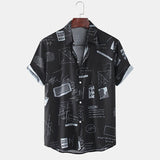 Men Hawaii Shirts Spring and Summer Men's Casual Loose Shirt