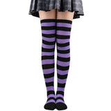Winter Chunky Cable Thick Knit Thigh High Socks Long Stockings Boot Christmas Stockings Striped Hold-Ups Female Stockings