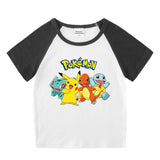 Children Pokemon Pikachu T Shirt Cotton T-shirt Casual Sports Cute