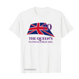 Inspired by Queen's Platinum Jubilee 2022 Elizabeth 70 Years T-shirt Short Sleeve T-shirt