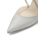 Nude Block Heels Closed Toe Sandals Stiletto Women's Shoes
