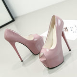 Hot Pink Heels Super High Heels  Women's Shoes