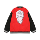 Alaska Varsity Jacket Embroidered Cotton-Padded Jacket Men's and Women's Baseball Uniform Loose