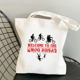 Stranger Things Hellfire Club Handbag Stranger Things Printed Canvas Bag Personalized Creative One Shoulder Student Shopping Bag