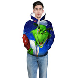 Grinch Hoodie 3D Printed Anime Pullover Hoodie Sweatshirt