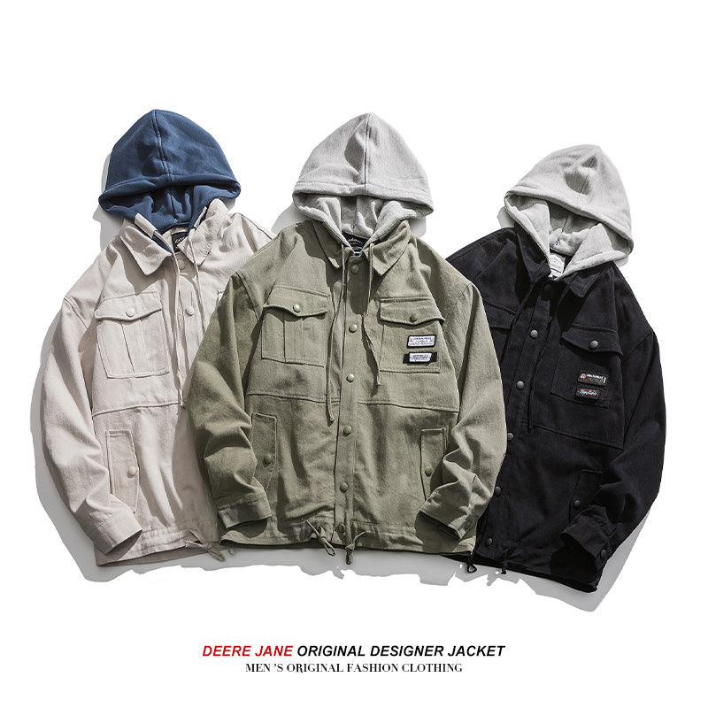 Men Jacket Spring Coat Men Loose Versatile Casual Jacket