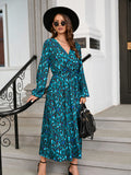 Nina Parker Graffiti Dress Sexy Slit Leopard Print Dress