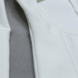 Winter Formal Dresses High Slit Hollow out Long Sleeve Bandage Dress
