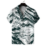 Men Beach T Shirts Men's Spring Leisure Short Sleeve Shirt