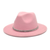 Mens Kentucky Derby Hats Spring and Autumn Men's Outdoor Fedora Hat Panama Felt Hat