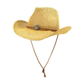 Straw Cowboy Hats Men and Women Outdoor Travel Seaside Beach Hat