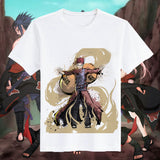 Itachi Uchiha Costume Naruto T-Shirt Naruto Sasuke Uchiha Skunk Kakashi Short Sleeve