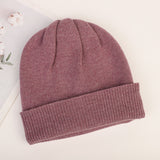 Men Winter Hats Women's Autumn and Winter Hat All-Matching Beanie Hat Thickened Warm Cotton Cap