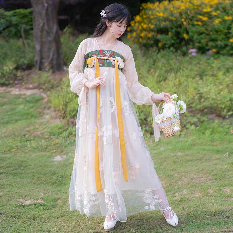 Women'S Cottagecore Dress Girl'S Summer Antique Dress