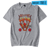 Hellfire Club Shirt Summer Menswear Pullover Short Sleeve T-shirt