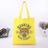 Stranger Things Hellfire Club Handbag Hawkins Middle School Printing Fashion Canvas Reticule