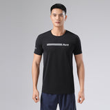 Sweat Wicking Shirt Men's Outdoor Sports Crew Neck T-shirt Top