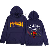 Stranger Things Hellfire Club Hoodie Monster Autumn Winter Sweater All-Match Loose Neutral Hooded Sweater