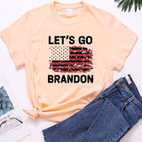 Let's Go Brandon T Shirt Women's Short-Sleeved T-shirt Women's Bottoming Shirt