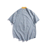 Baggy Baseball Jersey Summer Grid Letter Printing Men Loose Baseball Uniform