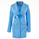 Maddy Euphoria Outfits Dress Female Sexy Hot Girl Long Sleeve Short Dress