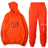 Travis Scott Astroworld Hoodie & Pant 2 Piece Set Autumn and Winter Warm Hoodie Men