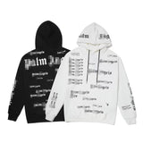 Palm Angels Hoodie Letter Hooded Sweater Men's and Women's Loose Hoodie Coat