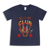 Hellfire Club Shirt Stranger Things Printed Cotton Short Sleeve T-shirt