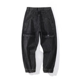Mens Fall Outfits Men's Jeans Casual Loose Tappered Workwear Harem Pants
