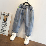 Toddler Boys Pants Boys' Ripped Jeans Casual Pants Spring Wear