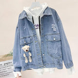 Paisley Denim Jacket Women's Spring and Autumn Loose Jacket