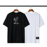 We11 Done T Shirts Collarless Teen Cotton Loose Heart Pattern