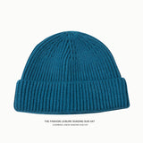 Toboggan Hat Knitted Skullcap Trendy Autumn and Winter
