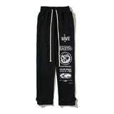 Kanye West Sunday Service Pant Velcro Ankle-Tied Trousers Embroidered Loose Sports