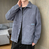 Corduroy Varsity Jacket Overalls Men's Autumn Baseball Uniform Spring and Autumn Sports Corduroy Autumn Wear Jacket