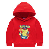 Children Pokemon Pikachu Hoodie Children's Hooded Sweatshirt