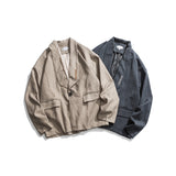 Men's Casual Suit Man Blzer Striped Blazer Men's Loose Lapels Top Casual Small Suit