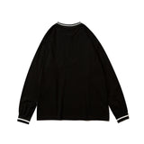 Mens Fall Outfits Baseball Uniform T-shirt Men and Women Hiphop Letters Oversize Long-Sleeved Thin Sweater