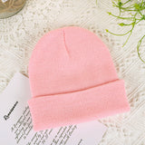 Men Winter Hats Solid Color Women's Autumn and Winter Hat