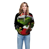 Grinch Hoodie Christmas Sweater Couple Sweater 3D Printed Loose