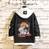 Comic Denim Jacket Clothes Men's and Women's Spring Denim Jacket